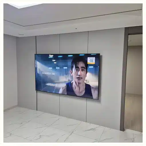 벽걸이TV 거실 설치 위치 참고 이미지
