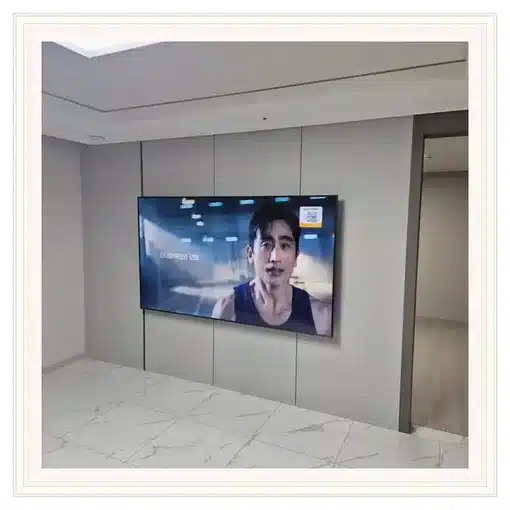 벽걸이TV 거실 설치 위치 참고 이미지