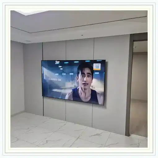 벽걸이TV 거실 설치 위치 참고 이미지