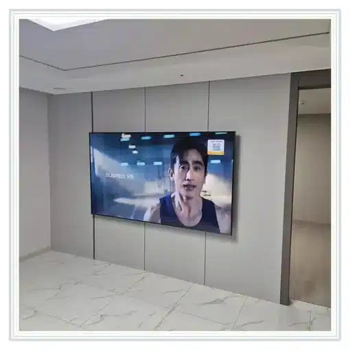 벽걸이TV 거실 설치 위치 참고 이미지