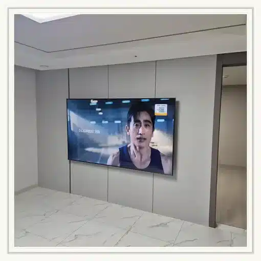 벽걸이TV 거실 설치 위치 참고 이미지