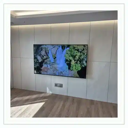 벽걸이TV 거실 설치 위치 참고 이미지